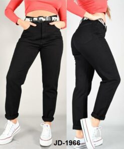 JD-1966 JEAN DIWAY MOM TIRO ALTO NEGRO