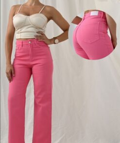 JD-2155 JEAN DIWAY WIDE LEG FUCSIA