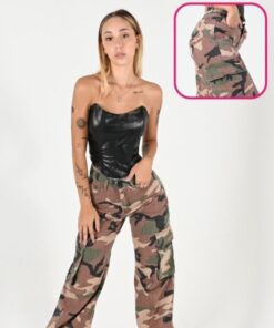 JD-2213 JEAN DIWAY WIDE LEG CAMUFLADO CARGO