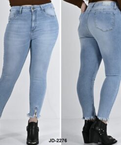 JD-2276 JEAN DIWAY TIRO ALTO CELESTE LOCALIZADO CIERRA ADELANTE ABAJO