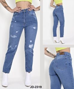 JD-2319 JEAN DIWAY TIRO MEDIO MOM RIGIDO