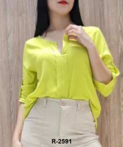 R-2591 BLUSA LINO LISA MANGA 3/4